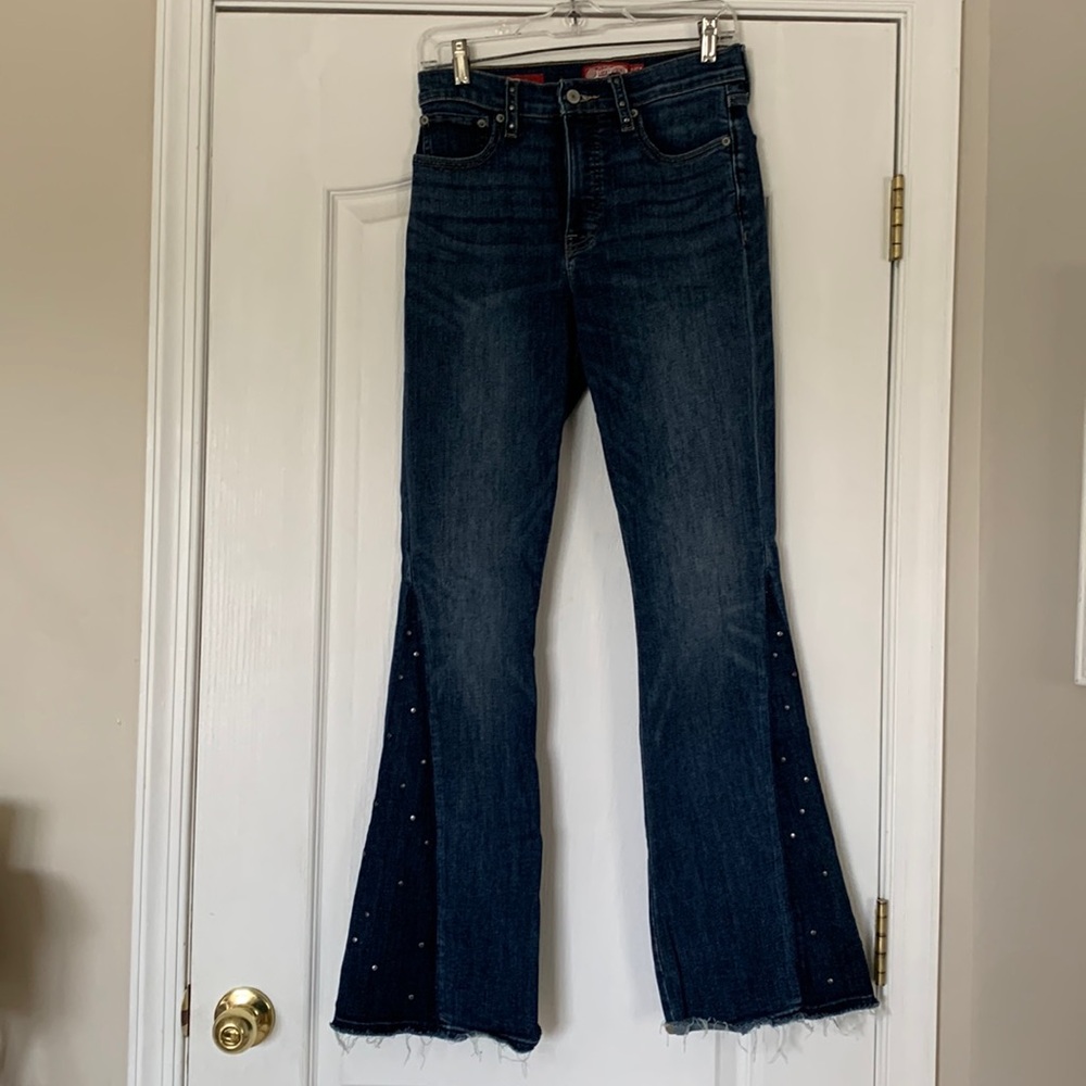 Lucky Brand (studded)Stevie High Rise Flare 4/27R